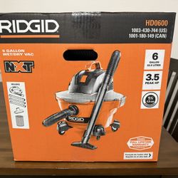 Ridgid 6 Gallon Wet/dry Vacuum 