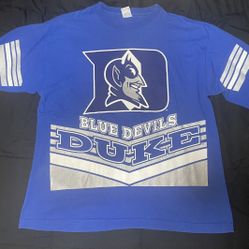 1990s Vintage Duke Blue Devils Salem Sportswear T Shirt Mens L AOP Graphics 2XL