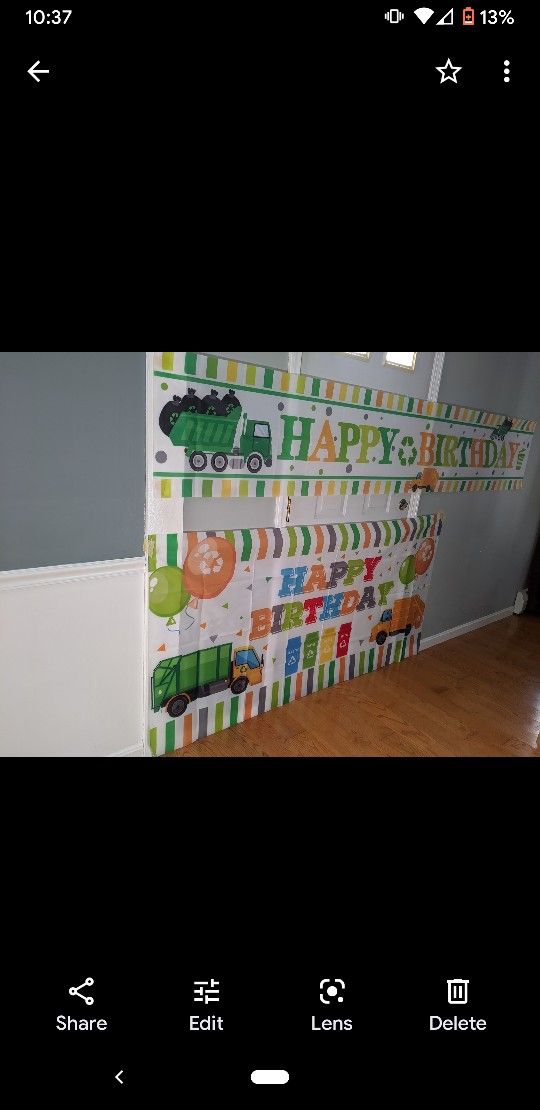 Trash Truck Birthday Decorations