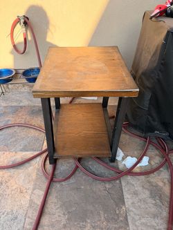 Brown side table