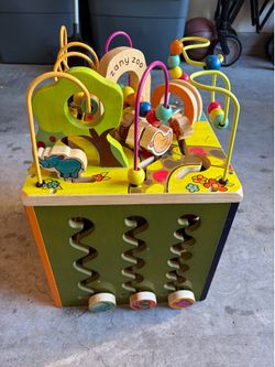 Wooden Activity Cube (Zany Cube) by B Toys
