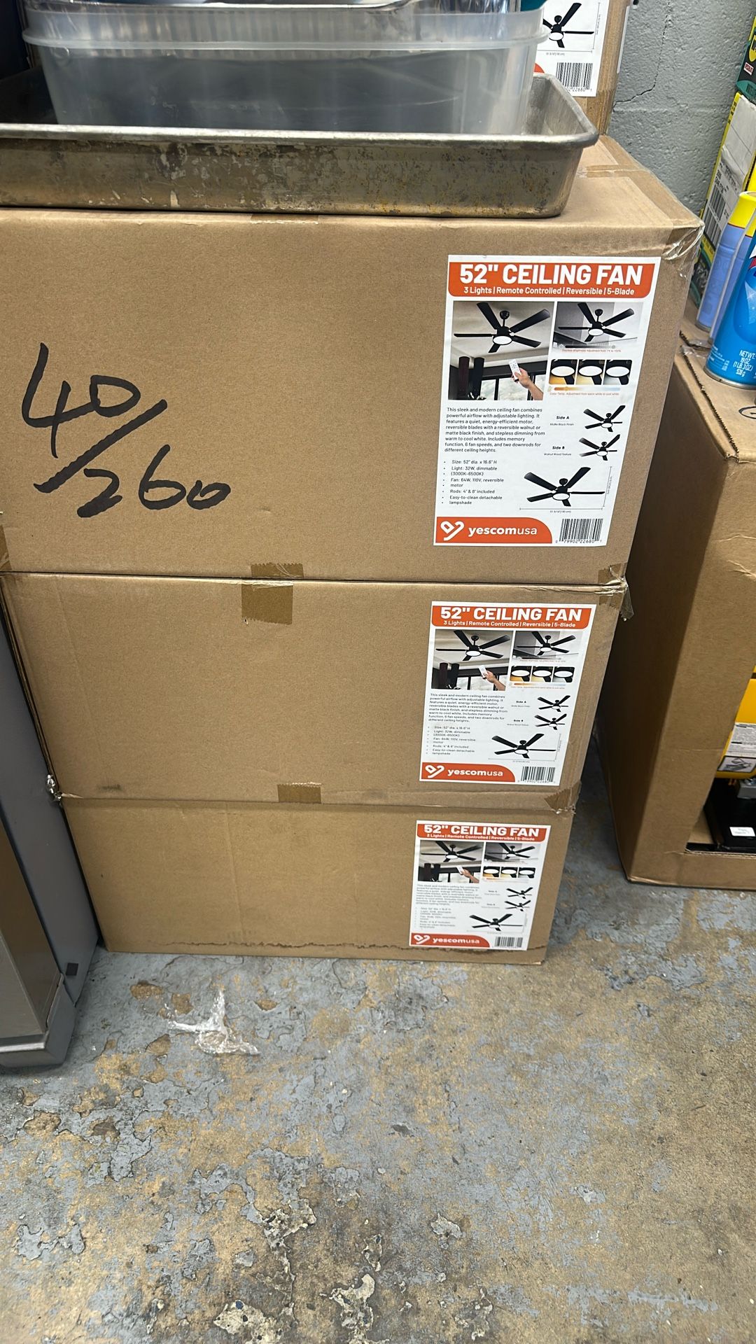 Fan 52 ‘  Cleling Fan 