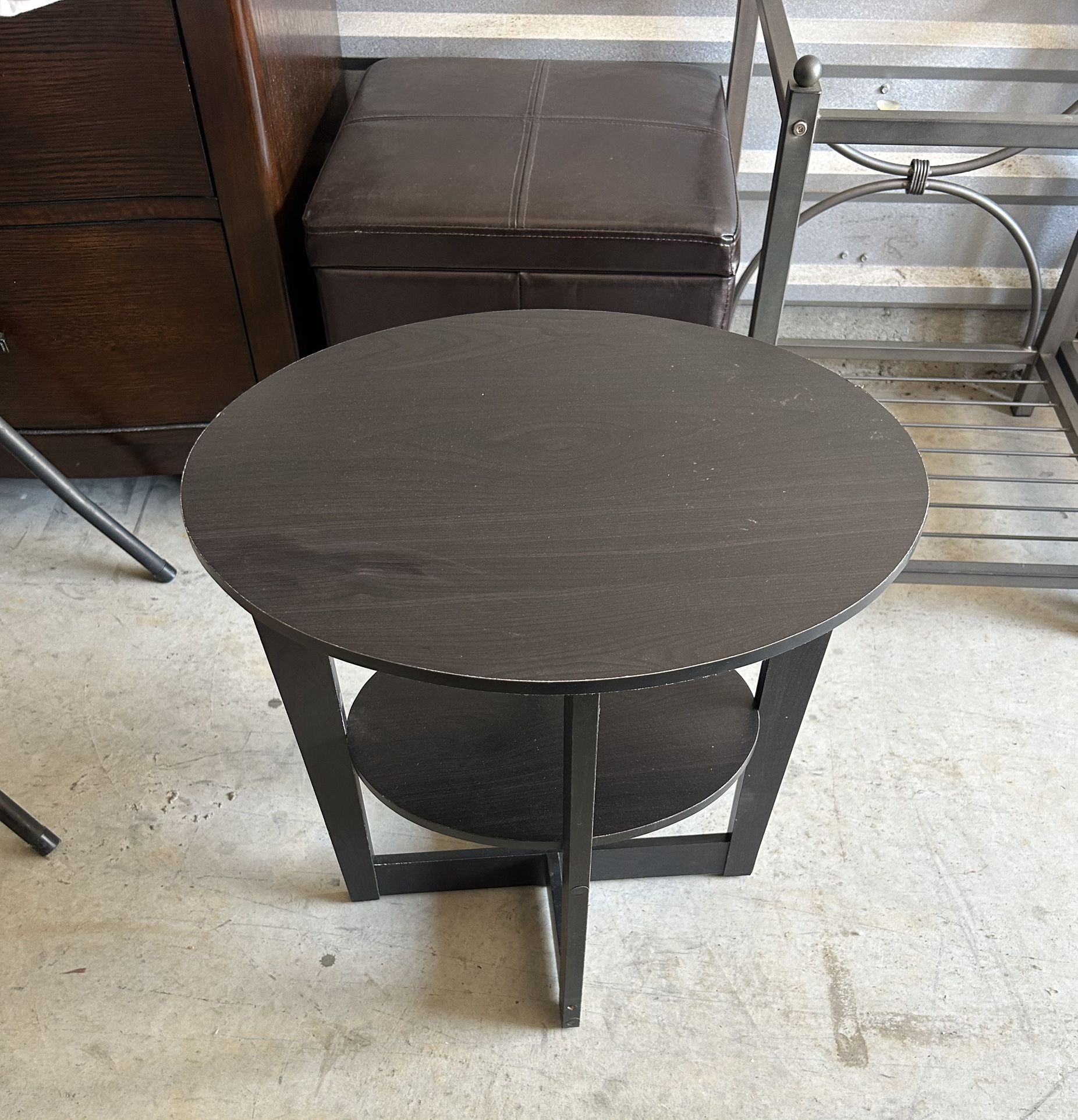 Night Stand, Side Table And Foot Storage 