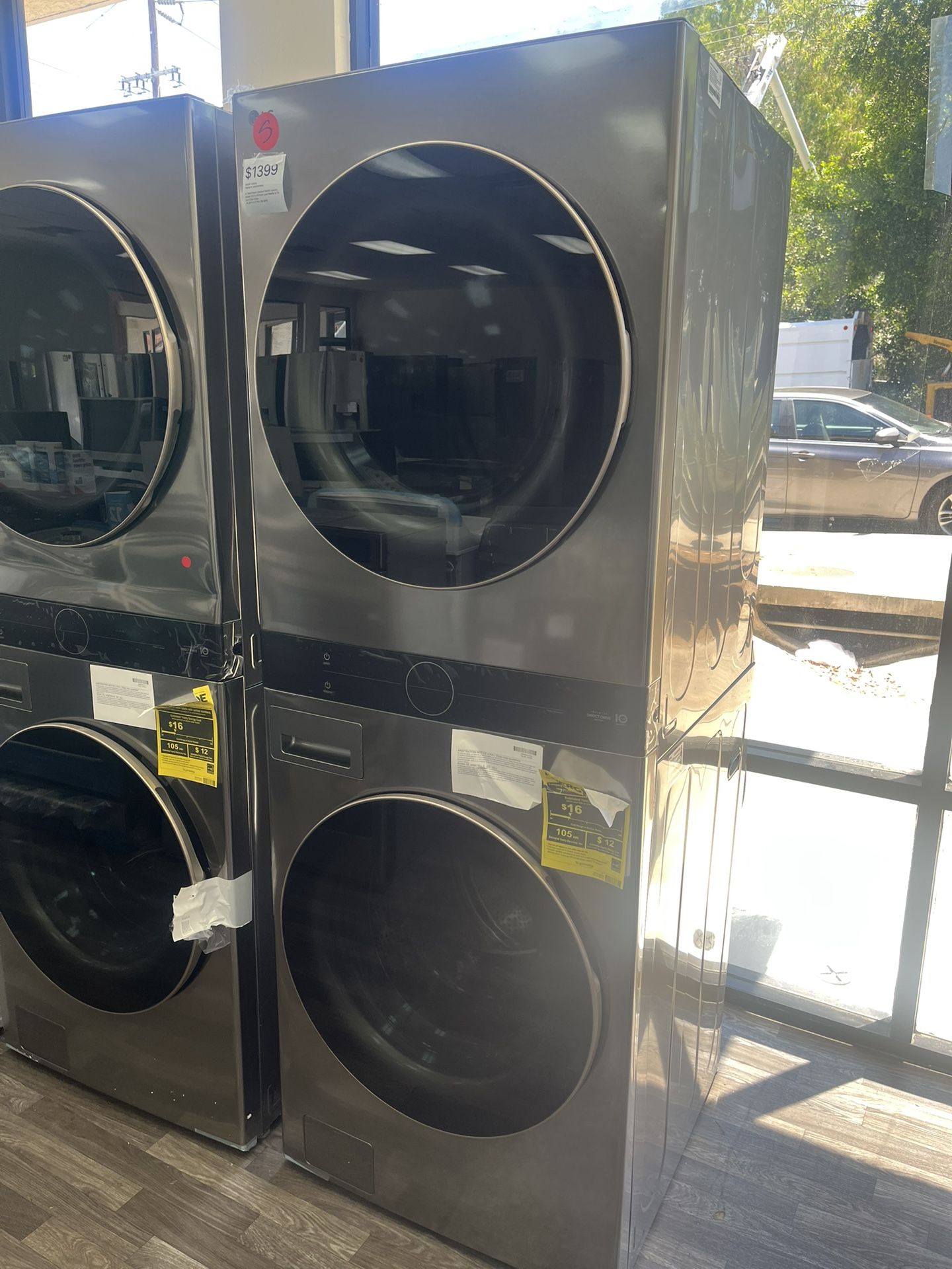 $1399 LG Laundry Center, Stacked Washer & Gas Dryer