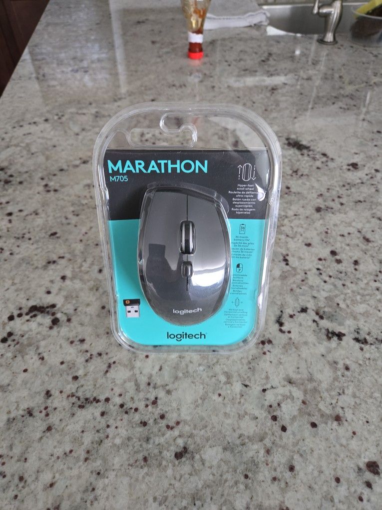 Brand New Logitech Marathon M705 Wireless Mouse