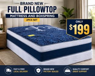 🟢NEW PILLOWTOP SET $199