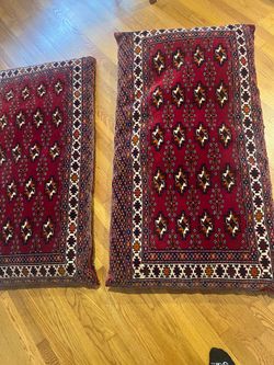 vintage Persian poshti floor cushions