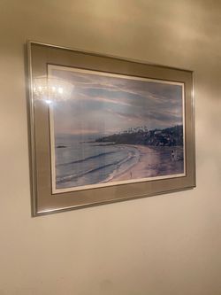 Framed Beach Coastal Art Print