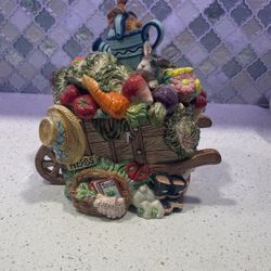 Fitz And Floyd Ceramic Cookie Jar, 1996