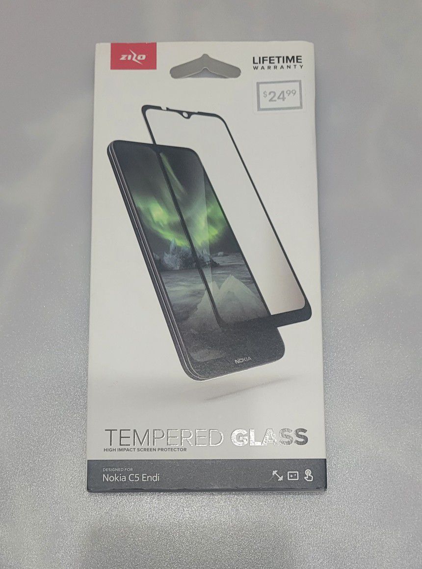 (Best offer gets it!)New ZIZO Nokia C5 Endi Tempered Glass Screen Protector
