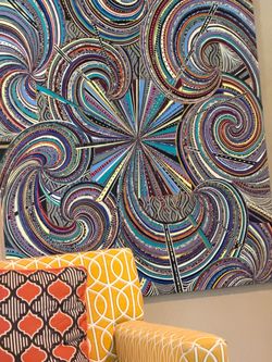 Vintage psychedelic art