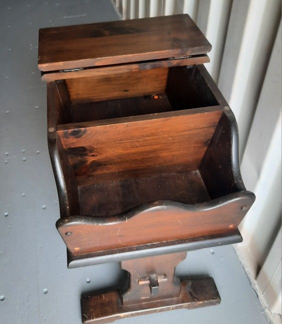 Antique bread box furniture - $55