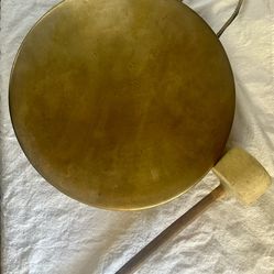 Vintage Brass Gong with Mallet