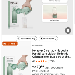 Momcozy portable water and milk warmer