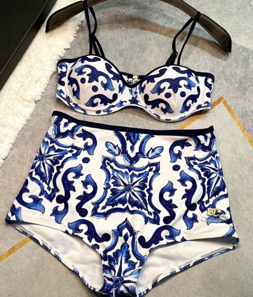 New! Dolce Gabbana Swimsuit Bikini Set Size L