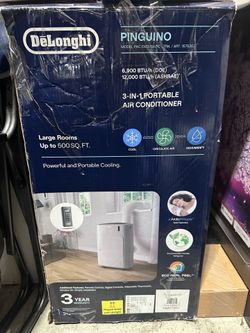 Delonghi Pinguino 3-in-1 Portable Air Conditioner 12,000 BTU