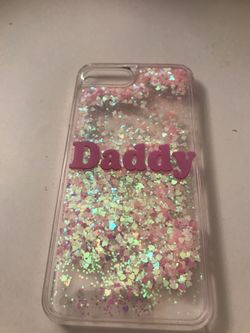 Case iPhone 7plus 8 plus glitter liquid brand new 1