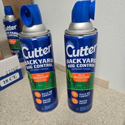 Cutters outdoor foggers -2 unused cans