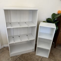 White 3 - Tiered Shelves 