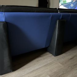 Comfy Stylish Black And Blue Sonic Influenced Sofa 
