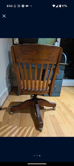 Vintage Desk Chair Wood