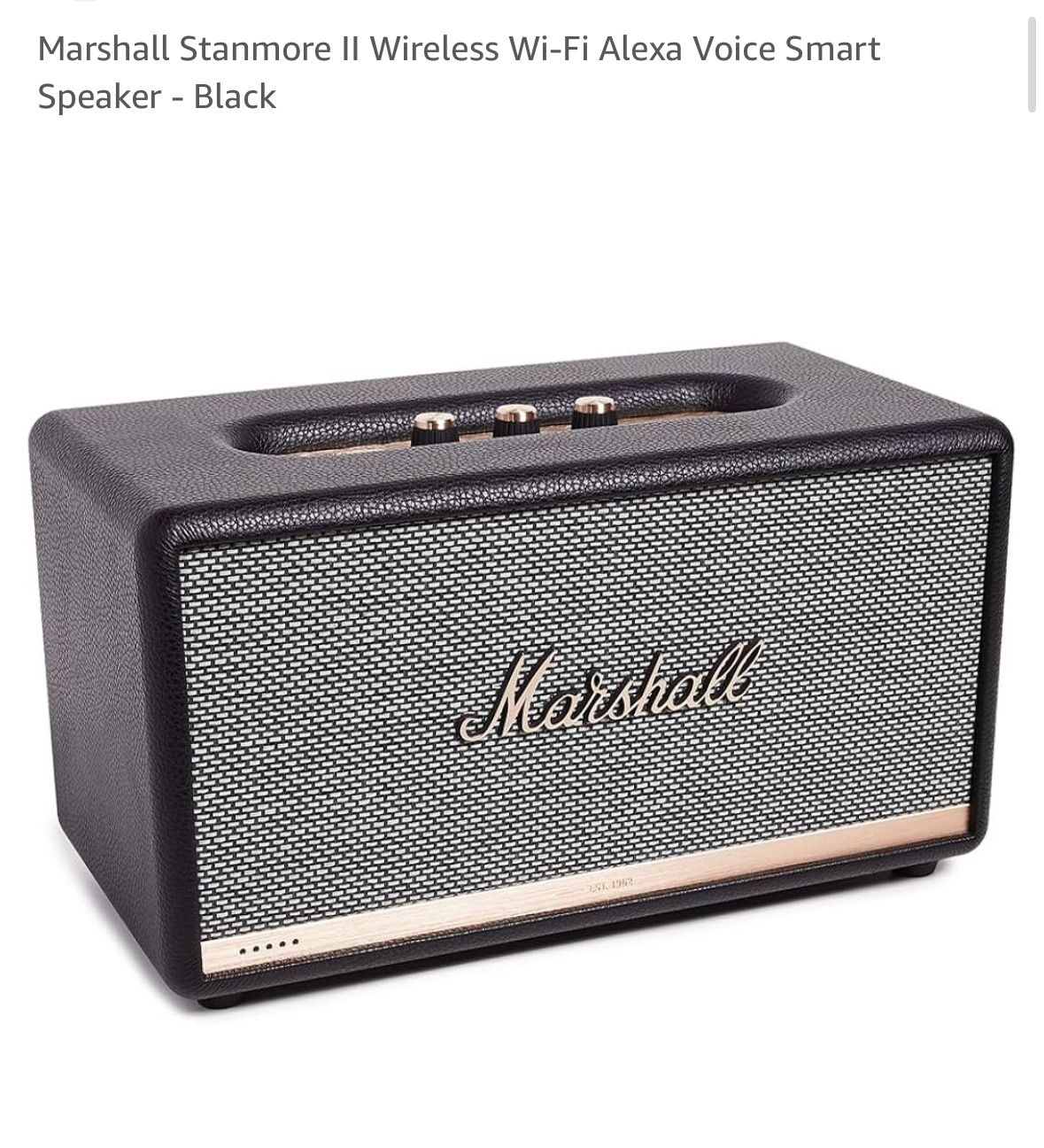 Speaker Marshall Stanmore Alexa Alexa Marshall Stanmore Ii Voice