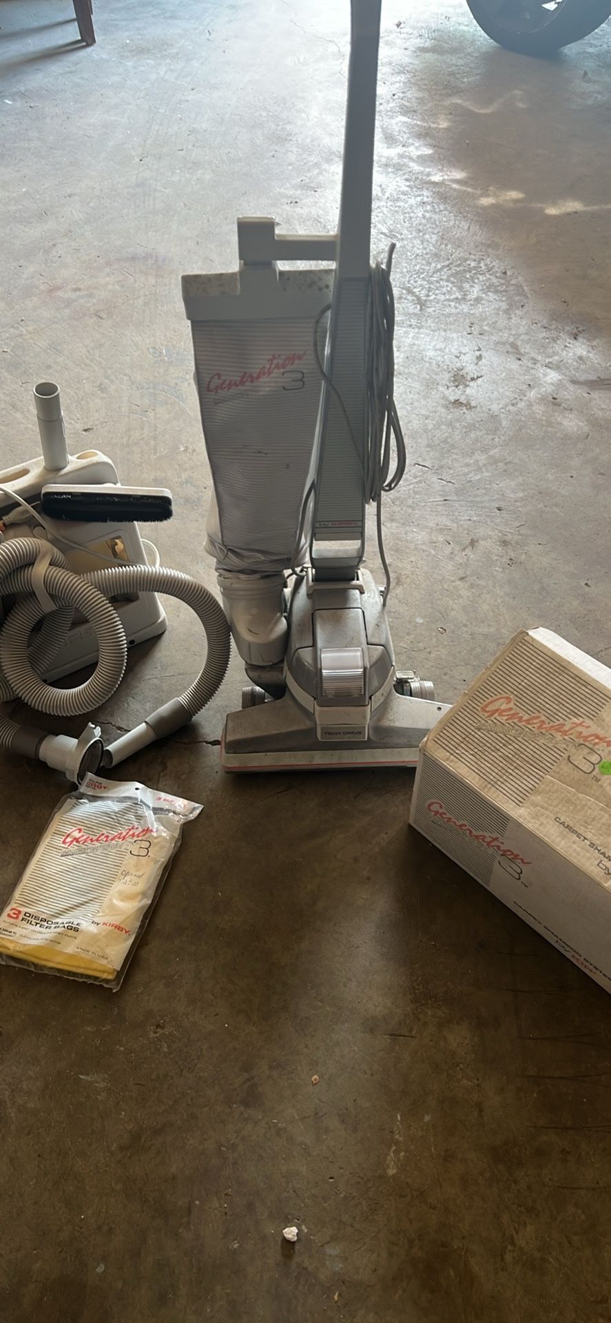 Vintage Kirby 3rd Generation Vacumn With Attachments