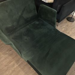 Vintage Green Couch Turns Into Bed