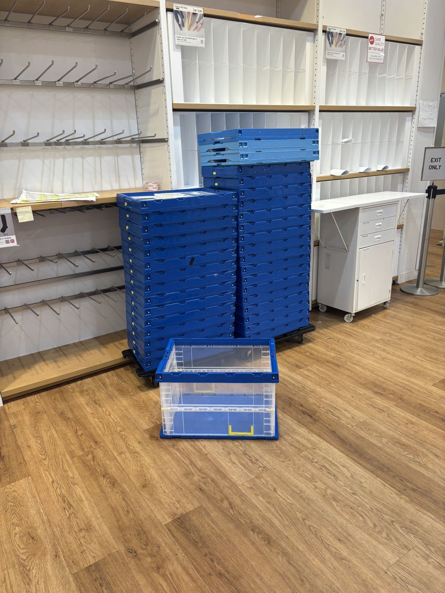 Stackable Knock Down Totes-Storage Containers
