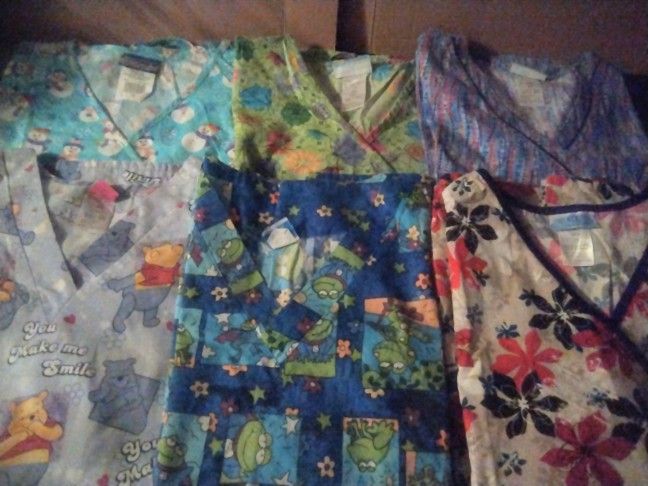 Bundle Of 2XL Scrub Tops