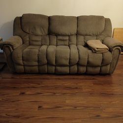 Double Recliner Couch 