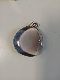 Silver or pewter amethyst or style large pendant