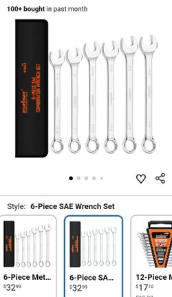 6 piece Wrench set