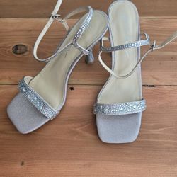 Betsey Johnson - Blue Collection, Rhinestone Champaign Heels Size 8.5