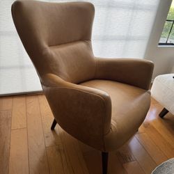 Poly And Bark Leather Chair 