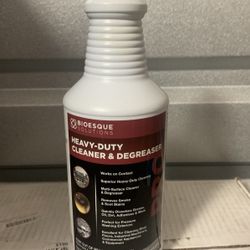 Bioesque Solutions Heavy Duty cleaner & Degreaser Pro, Available In 1-Quart 32 Fl Oz Container