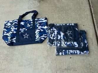 NEW! (3) NFL Dallas Cowboys super duty camp totes