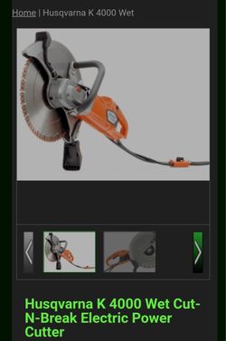 Husqvarna K 4000 Electric Masonary Saw