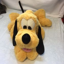 Disney Park. Authentic, Original Large Pluto Plush Dog.      (vintage )