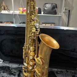 Professional Unlacquered Red Brass Alto Saxophone Model AS-641U