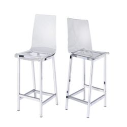 Clear Acrylic Counter Stools (Set of 2)