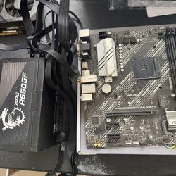 ASUS MOTHERBOARD & MSI PSU 650W