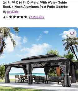 14 by 24ft gazebo
