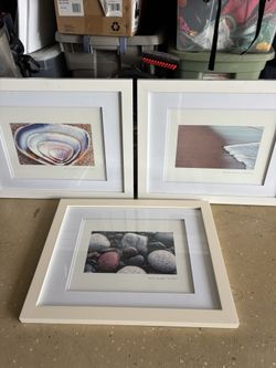 Set Of 3 White Frames 16x20
