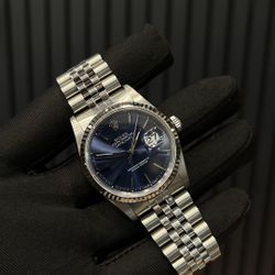 Rolex Datejust 36mm Blue Dial In SHARP Condition