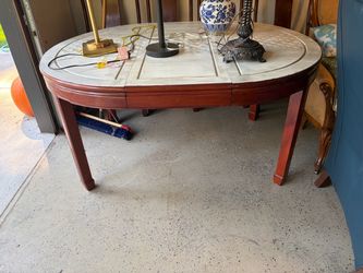 Wood Dining Table with 6 chairs