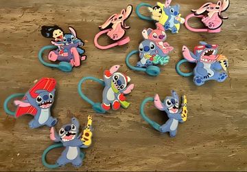 New Lilo & Stitch Straw Toppers. 10 Piece Variety