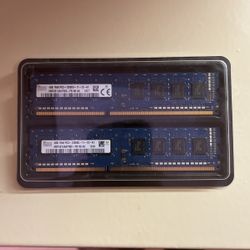 8GB 2x4gb DDR3 12800 Ram