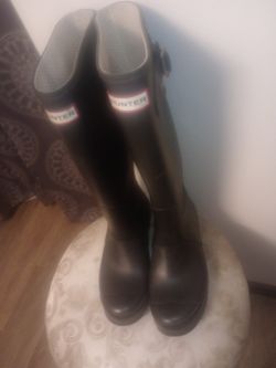 Black Hunter Rubber Boots Size 8 1/2