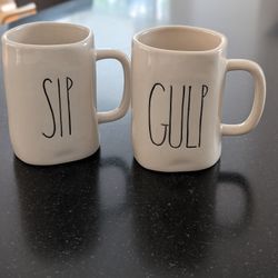 Rae Dunn Vintage Ceramic Mug Set